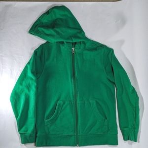 Hanna Andersson green hoodie size 10/140 cm